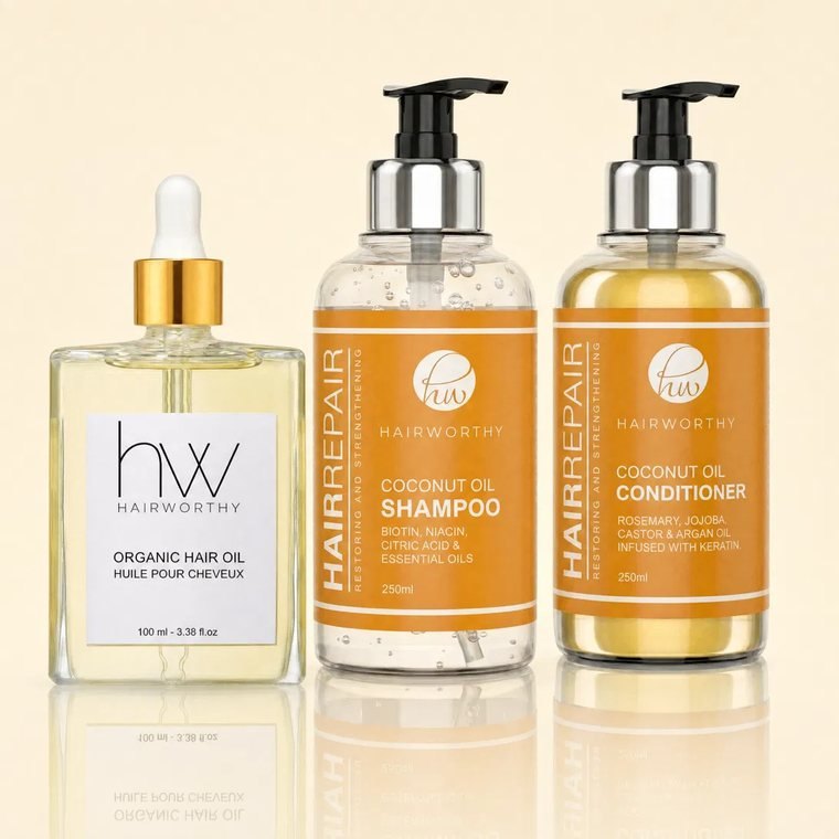 Hairworthy coconut oil bundle